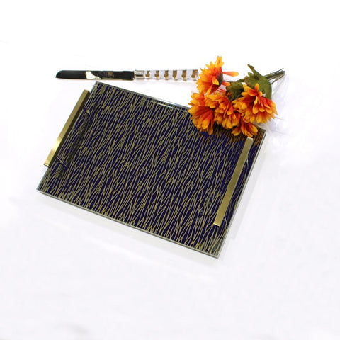 Challah Board Lucite Gold/Black + Drink + Truffle Box