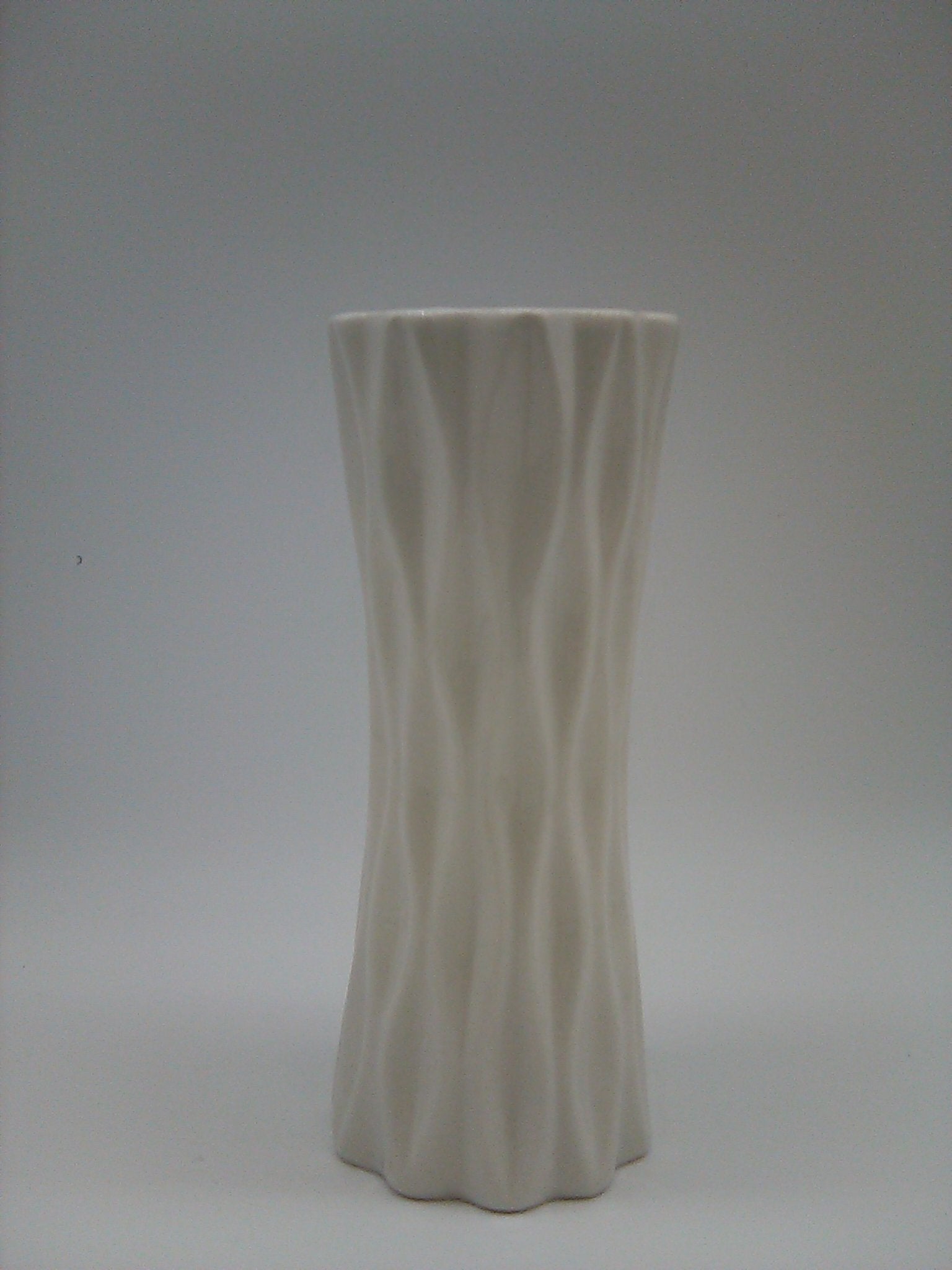 White Textured Vase