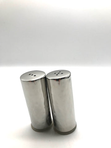 hammered salt and pepper shakers