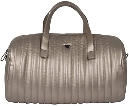 Faux leather duffle pewter