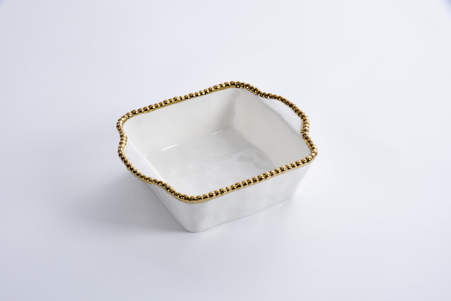 oven to table square white/gold