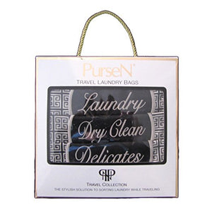 Laundry Bag Set (Black Houndstooth)