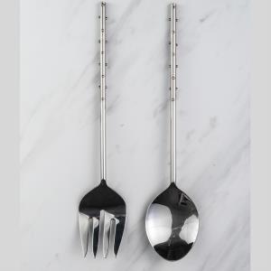 Salad Servers Gold Dots
