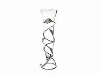 Silver Leaf Vase With Glass Insert + Drink + Truffle Box